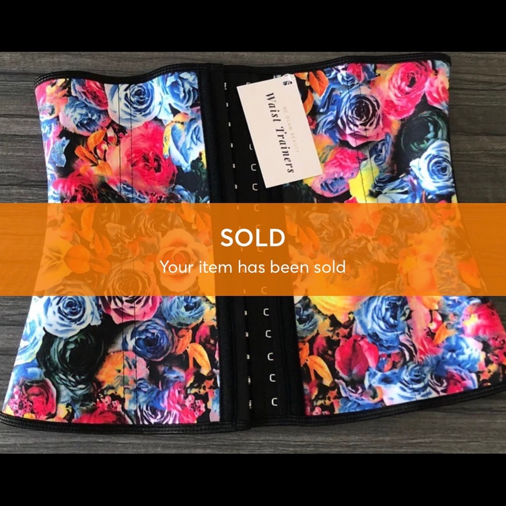 !!! SOLD!!! NWT Floral Flowers Waist Trainer - Picture 1 of 8